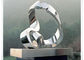 Abstract Heart Shaped Outdoor Metal Sculpture Modern OEM / ODM Available