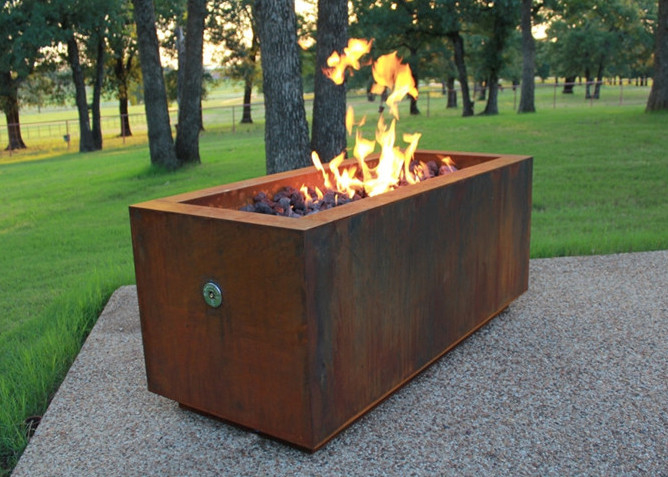 Rectangular Shape Corten Steel Fire Pit For Patio Heating Weathering China Rectangular Shape Corten Steel Fire Pit For Patio Heating Weathering Resistant supplier - Rectangular Shape Corten Steel Fire Pit For Patio Heating Weathering