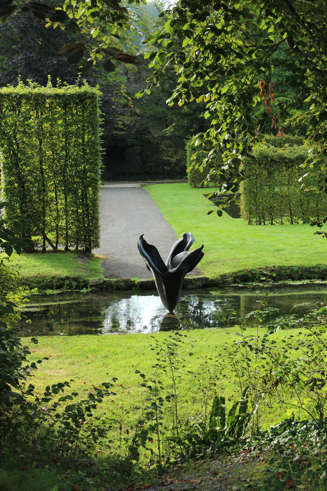 Custom Decorative Large Garden Metal Bronze Landscape Sculpture Flower