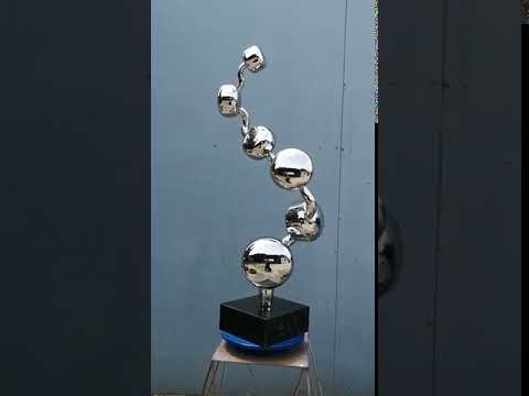 Interior Decoration Polished Stainless Steel Sculpture 2.5mm Thickness