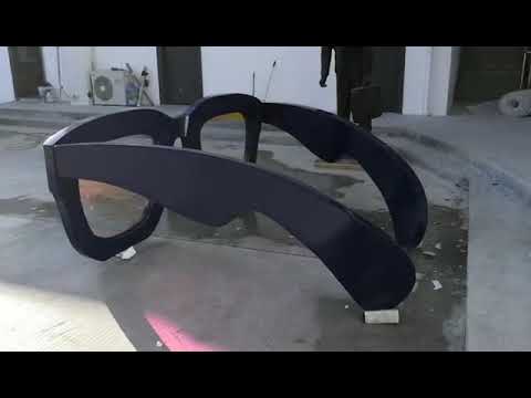 Life Size Abstract Metal Garden Sculptures / Metal Shark Sculpture In Stainless Steel