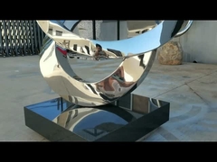 stainless steel mirror polished sculpture