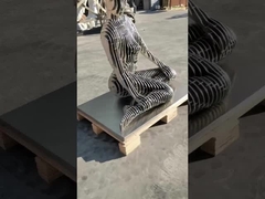 Large Modern Abstract Metal Human Figure Sculpture