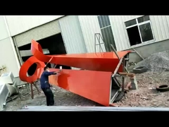 painted steel sculpture factory  Public Outdoor Modern Decorative Metal Statue 