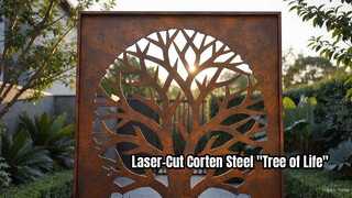 Laser-Cut Corten Steel 