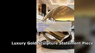 Luxury Abstract Stainless Steel Sculpture for Modern Spaces