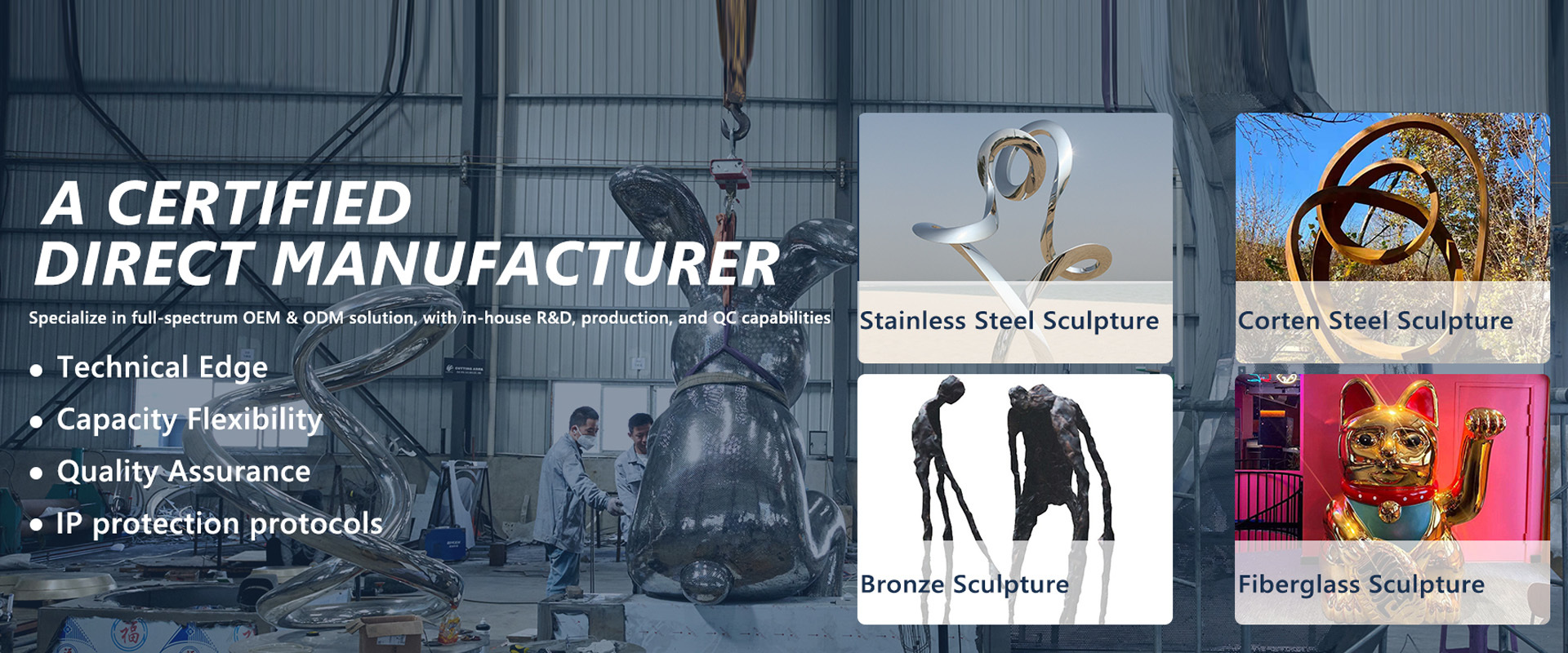 Quality Outdoor Metal Sculpture factory