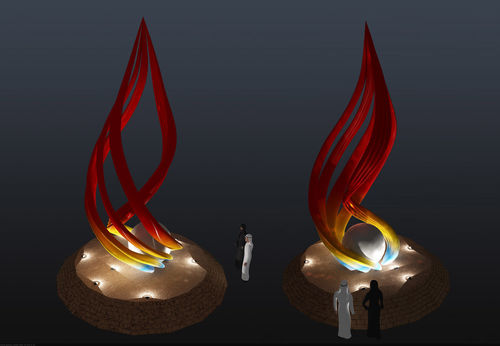 Latest company blogs about Metal Sculpture Project of Flame in Saudi Arabic