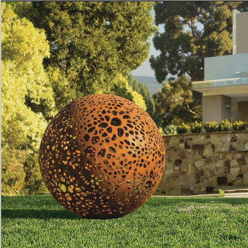 Latest company news about Corten Steel Perforated Sphere