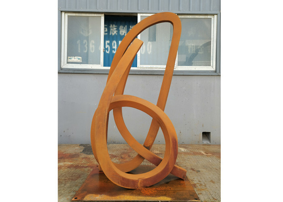 China Modern Outdoor Abstract Metal Sculpture Garden Art Corten Steel Sculptures supplier