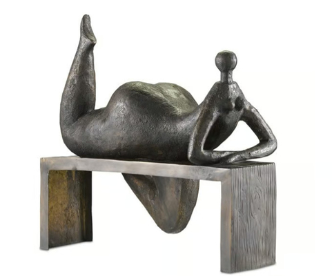 China Bronze Odalisque Sculpture With Safe Environmental Protection Material supplier
