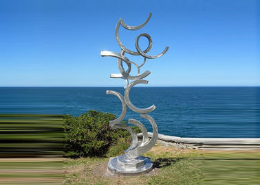 China Contemporary Art Stainless Steel Sculpture For Outdoor Decoration Anti Corrosion  supplier