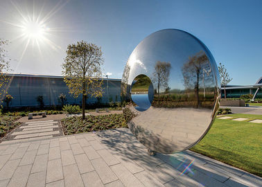 China Morden Highly Polished Stainless Steel Sculpture Torus For Lawn Featuring supplier