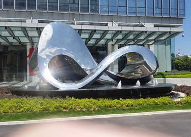 China Unique Design Polished Outdoor Metal Sculpture For City Square Decoration supplier