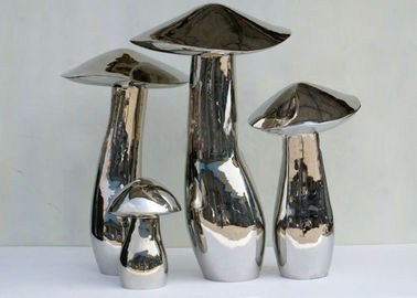 China Home Art Decoration Mushroom Garden Sculptures Stainless Steel Anti Corrosion supplier