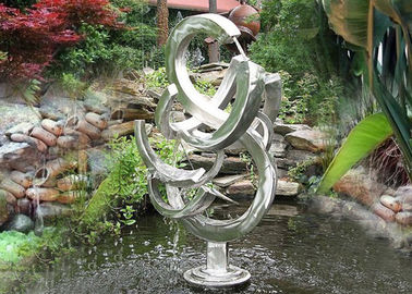 China Contemporary Stainless Steel Water Features Abstract Sandblasting Finishing supplier