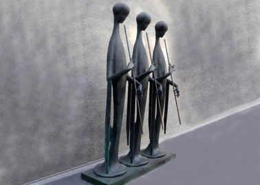 China Music City Abstract Figure Bronze Sculpture Outdoor Three People For Museum supplier