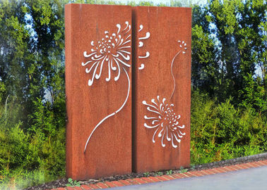 China Corten Steel Metal Wall Sculpture For Indoor Outdoor Decoration 120cm Height supplier