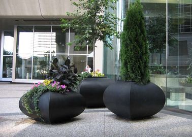 China Professional Large Stainless Steel Planters For Building / Public Decoration supplier