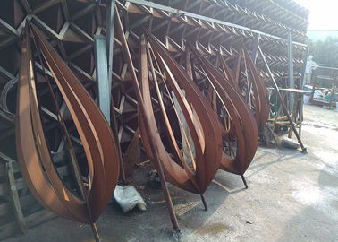 China Rusty Art Decorative Outdoor Metal Sculpture Various Sizes / Finishes  supplier