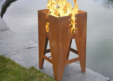 China Durable Outdoor Corten Steel Fire Pit Barbecue Customized Size Available supplier