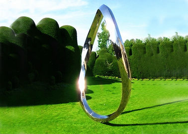 China Metal Garden Contemporary Steel Sculpture Oxidised And Mirror Polished Stainless Steel supplier