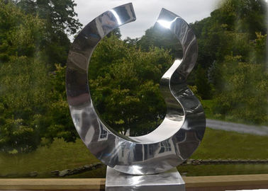 China 2mm Contemporary Metal Garden Sculptures Stainless Steel Mirror Polished Sculpture supplier