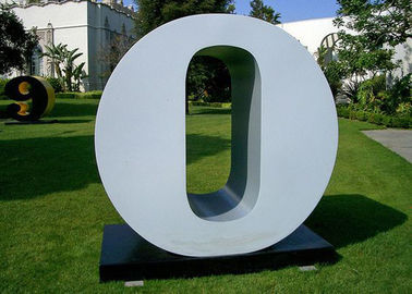 China Letter O Garden Free Standing Sculpture Large Stainless Steel letter Sculpture supplier