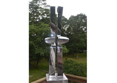 China Abstract Mirror Stainless Steel Metal Garden Ornaments supplier