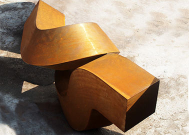 China Rusty Abstract Contemporary Outdoor Metal Sculpture Art Interior Decoration supplier