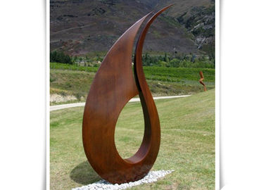 China Professional Contemporary Corten Steel Sculpture , Large Abstract Metal Sculpture supplier