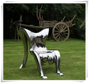 China Abstract Shape Polished Stainless Steel Sculpture / Steel Artworks Artists Sculpture supplier