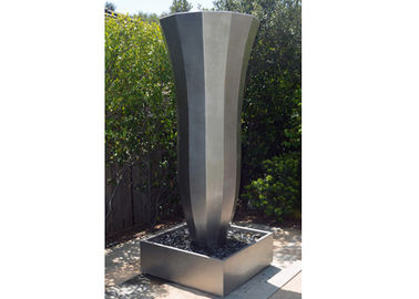 China 200cm Height Stainless Steel Water Feature / Stainless Steel Outdoor Fountains supplier