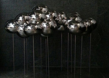 China Polished Stainless Steel Sculpture Cloud Art Modern Home Decoration Forging Technique supplier