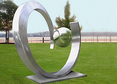 China Yard Decoration Modern Stainless Steel Sculpture Art Heart Shape Forging Technique supplier