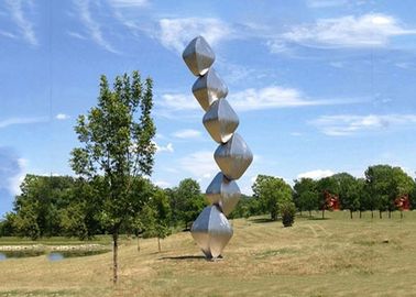 China Abstract Steel Sculpture / Stainless Steel Art Sculptures Garden Landscape Design Cubes supplier