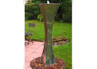 Modern Landscape Stainless Steel Water Features For The Garden , Mirror Polishing