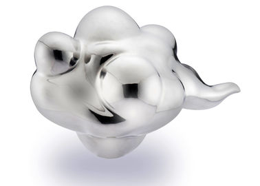 China Art Cloud Theme Stainless Steel Abstract Sculpture , Decorative Modern Art Garden Sculptures supplier