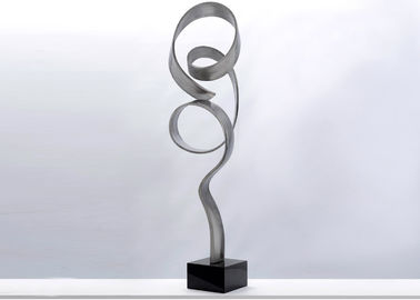 China Decorative Home Metal Ribbon Sculpture , Metal Outdoor Sculpture Abstract supplier