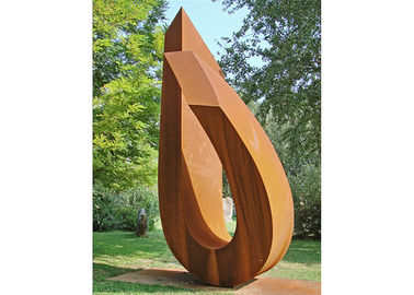 Modern Corten Steel Large Garden Sculptures Metal Outdoor Corrosion Stability