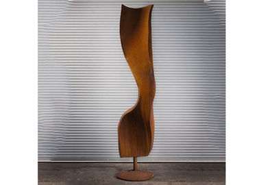 Abstract Rusty Metal Corten Steel Sculpture For Indoor Home Decor