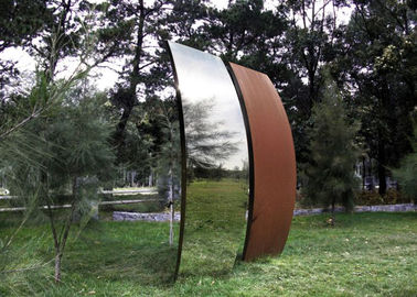 China Garden Art Corten Steel Sculpture , Metal Sculpture Art 200cm Height supplier