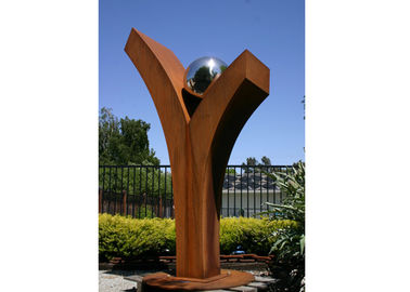 China Outdoor Abstract Corten Steel Sculpture Forging And Casting Technique supplier