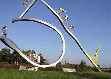 China Large Metal Sculpture Garden Abstract Metal Sculpture Customized Size supplier