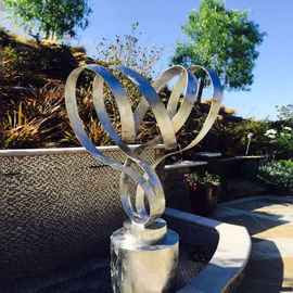 China Customized Stainless Steel Outdoor Sculpture / Abstract Yard Sculptures supplier