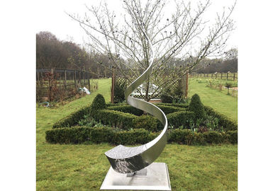 China High Polished Stainless Steel Sculpture Contemporary Metal Landscape Sculpture supplier
