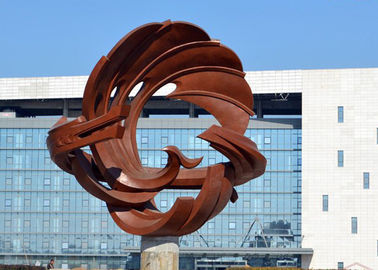 China Modern Type Outdoor Abstract Stainless Steel Dragon Sculpture Landscape Decoration supplier