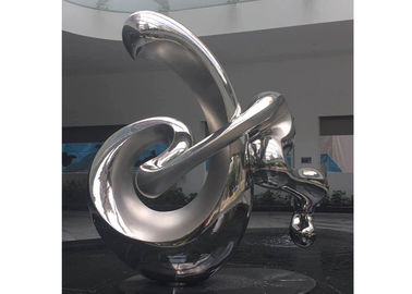 China Large Size Contemporary Art Abstract Stainless Steel Sculpture Polished Finish supplier