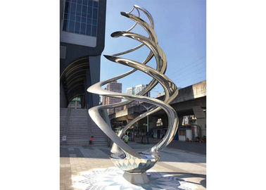 China Decorative Large Stainless Steel Art Sculptures , Outdoor Metal Sculpture supplier