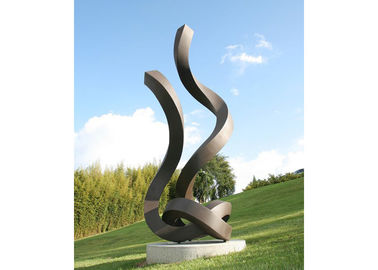 China Painted Monumental Stainless Steel Outdoor Sculpture For Garden Landscape supplier